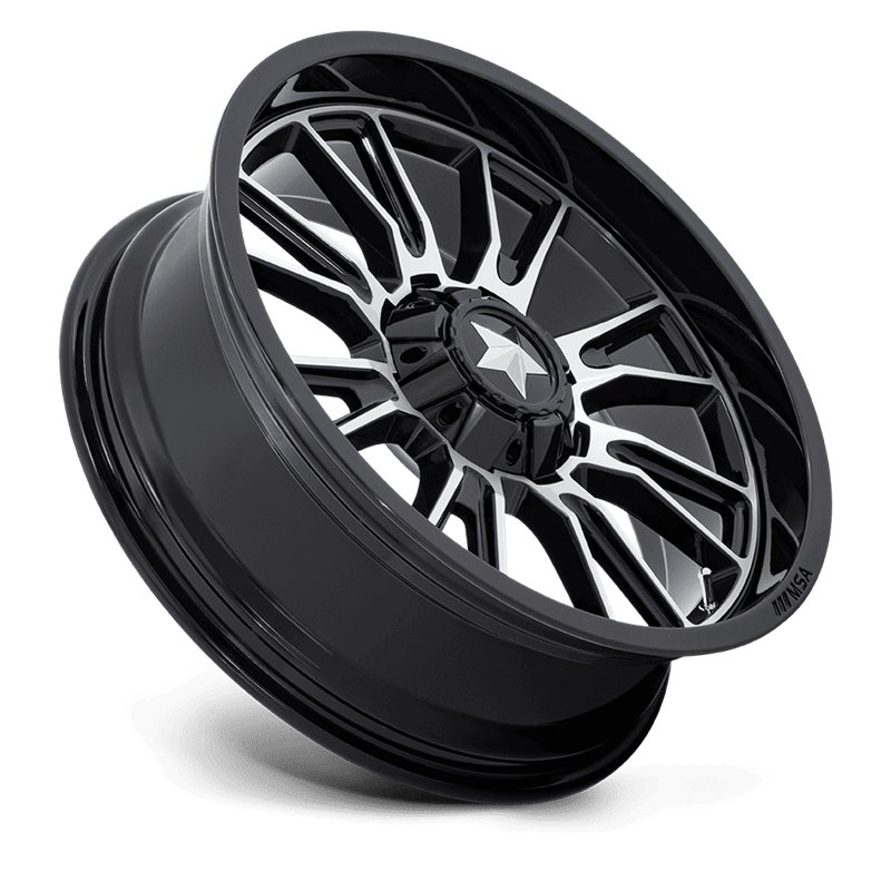 MSA Offroad | M51 THUNDERLIPS 24x7.0 ET0 - GLOSS BLACK MACHINED