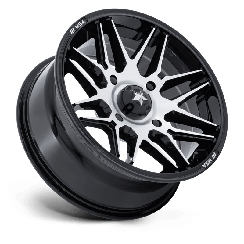 MSA Offroad | M52 RADAR UTV 14x7.0 ET10 - GLOSS BLACK MACHINED