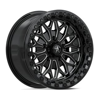 MSA Offroad | MA53 BOLO UTV BEADLOCK 15x7.0 ET10 - GLOSS BLACK MILLED