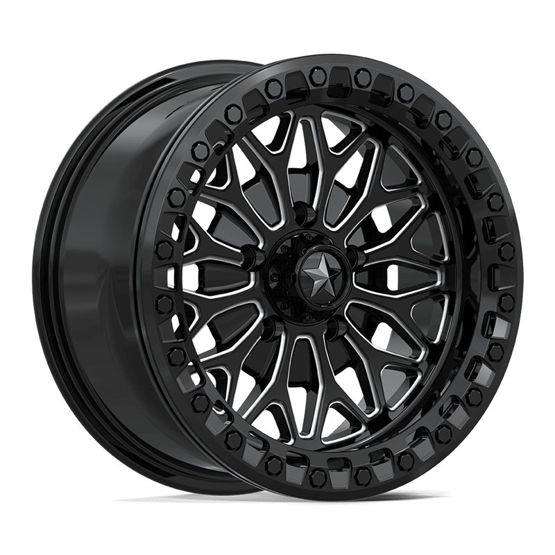 MSA Offroad | MA53 BOLO UTV BEADLOCK 15x7.0 ET10 - GLOSS BLACK MILLED
