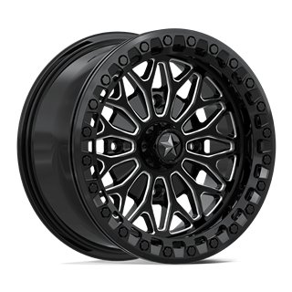 MSA Offroad | MA53 BOLO UTV BEADLOCK 15x7.0 ET10 - GLOSS BLACK MILLED