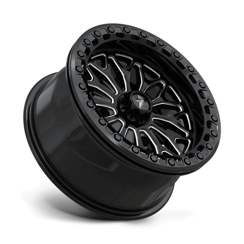 MSA Offroad | MA53 BOLO UTV BEADLOCK 15x7.0 ET10 - GLOSS BLACK MILLED