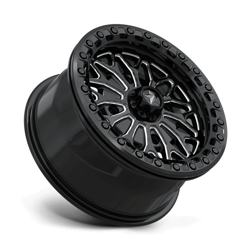 MSA Offroad | MA53 BOLO UTV BEADLOCK 15x7.0 ET38 - GLOSS BLACK MILLED