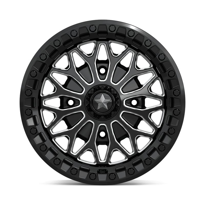MSA Offroad | MA53 BOLO UTV BEADLOCK 15x7.0 ET38 - GLOSS BLACK MILLED