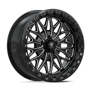 MSA Offroad | MA53 BOLO UTV BEADLOCK 18x7.0 ET10 - GLOSS BLACK MILLED