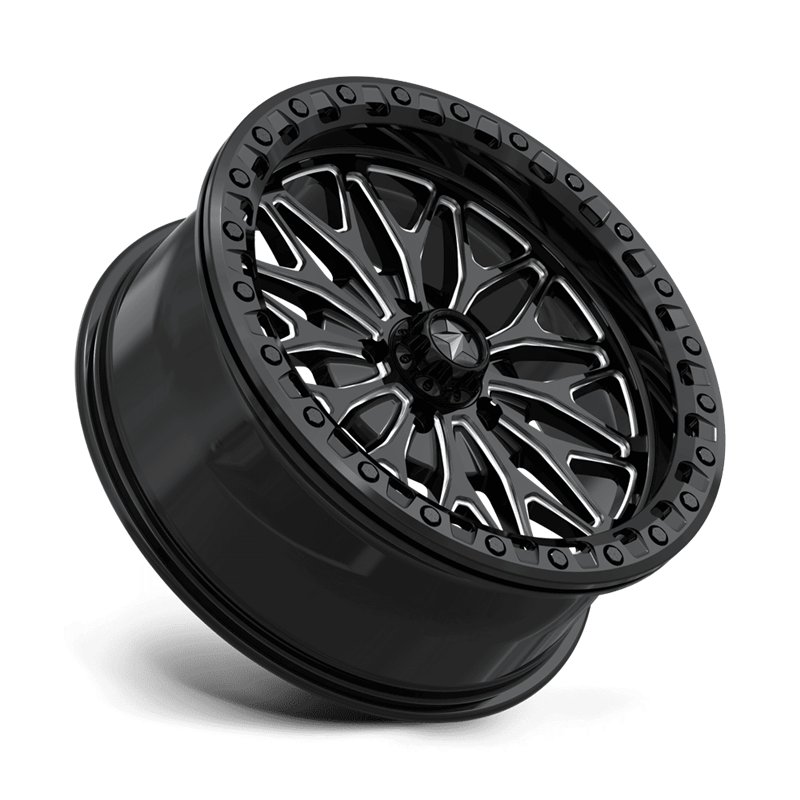 MSA Offroad | MA53 BOLO UTV BEADLOCK 18x7.0 ET10 - GLOSS BLACK MILLED