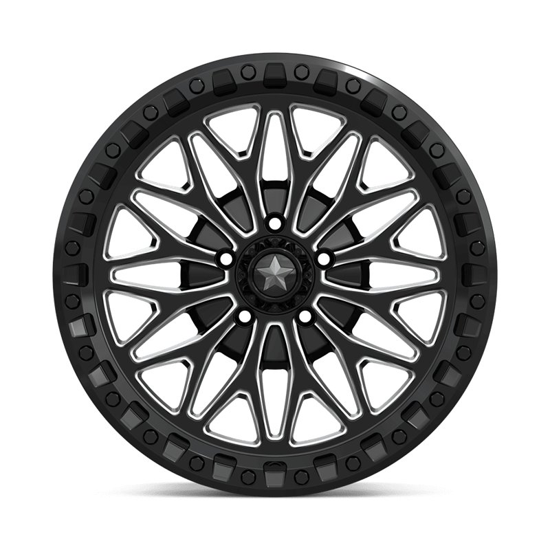 MSA Offroad | MA53 BOLO UTV BEADLOCK 18x7.0 ET10 - GLOSS BLACK MILLED