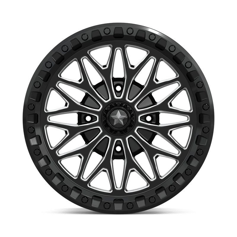 MSA Offroad | MA53 BOLO UTV BEADLOCK 18x7.0 ET10 - GLOSS BLACK MILLED