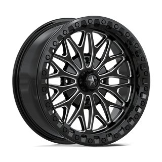 MSA Offroad | MA53 BOLO UTV BEADLOCK 18x7.0 ET10 - GLOSS BLACK MILLED