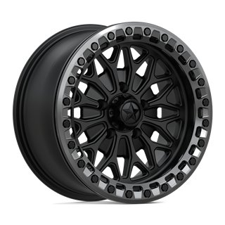 MSA Offroad | MA53 BOLO UTV BEADLOCK 15x7.0 ET10 - MATTE BLACK W/ GL-GUNMETAL RG