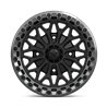 MSA Offroad | MA53 BOLO UTV BEADLOCK 15x7.0 ET10 - MATTE BLACK W/ GL-GUNMETAL RG