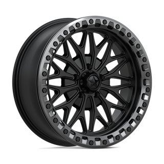 MSA Offroad | MA53 BOLO UTV BEADLOCK 18x7.0 ET10 - MATTE BLACK W/ GL-GUNMETAL RG
