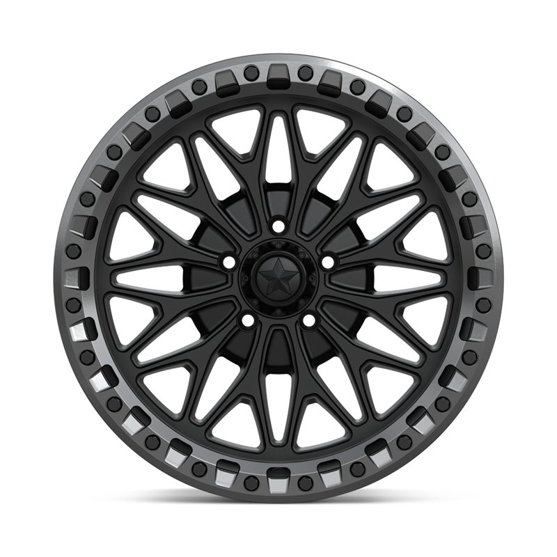 MSA Offroad | MA53 BOLO UTV BEADLOCK 18x7.0 ET10 - MATTE BLACK W/ GL-GUNMETAL RG