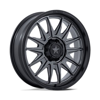 MSA Offroad | M55 COMMANDER UTV 18x7.0 ET10 - MATTE GUNMETAL W/ MATTE BLACK LIP