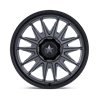 MSA Offroad | M55 COMMANDER UTV 20x7.0 ET0 - MATTE GUNMETAL W/ MATTE BLACK LIP