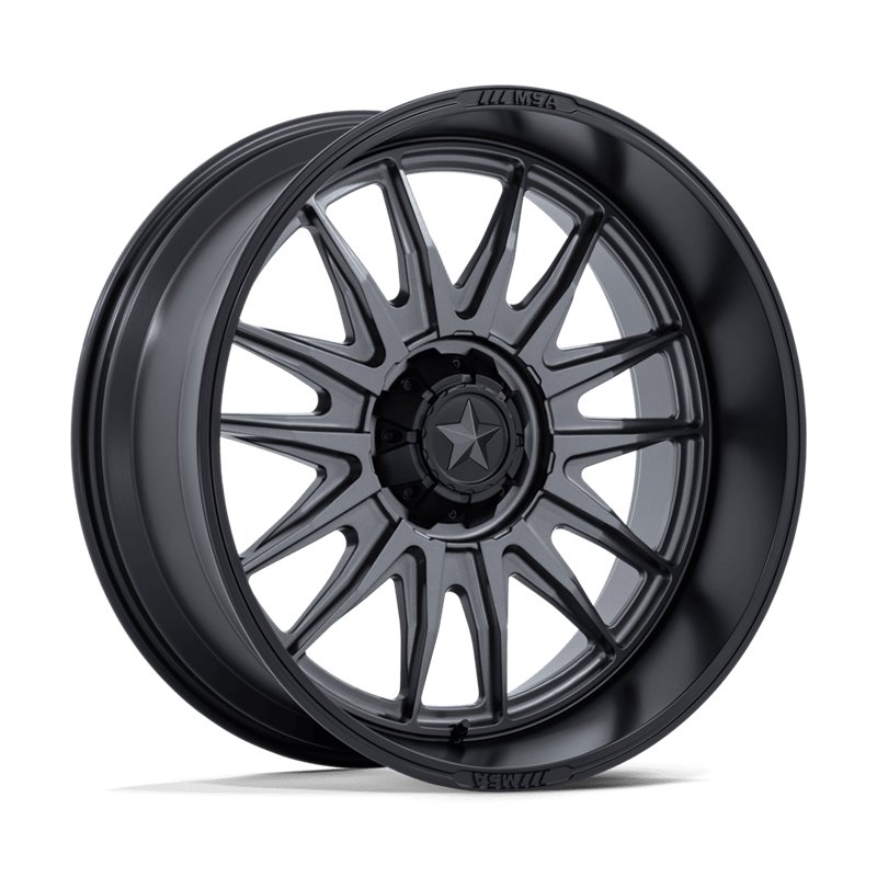 MSA Offroad | M55 COMMANDER UTV 24x10.0 ET-25 - MATTE GUNMETAL W/ MATTE BLACK LIP
