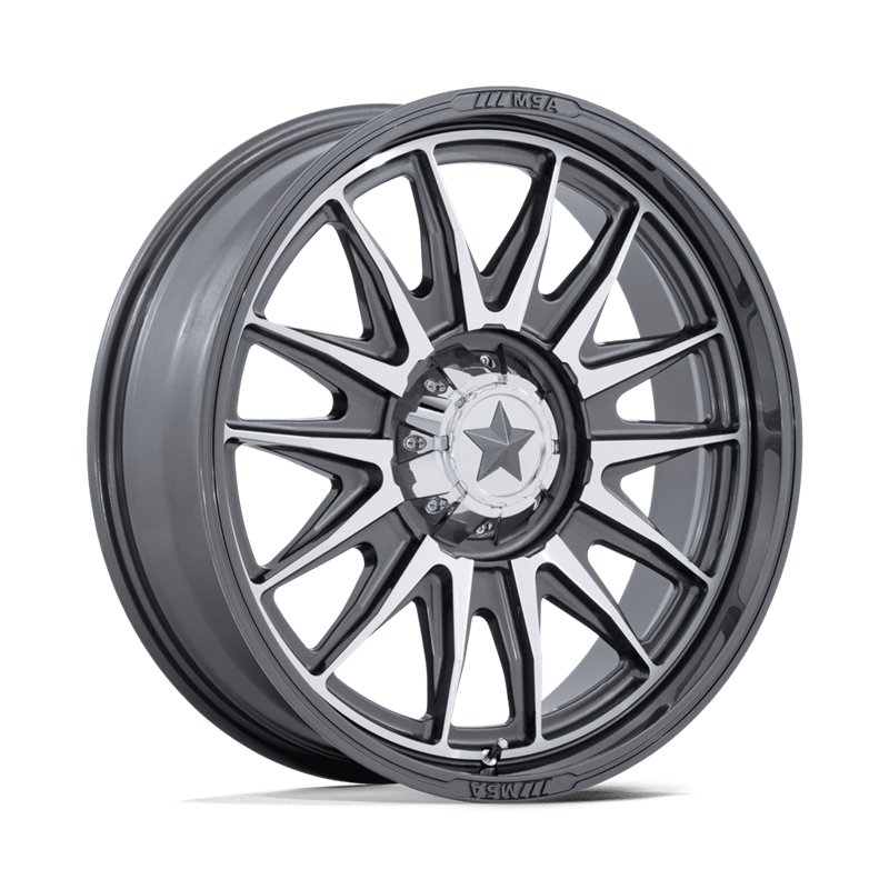 MSA Offroad | M55 COMMANDER UTV 15x7.0 ET10 - PLATINUM W/ MACHINED FACE