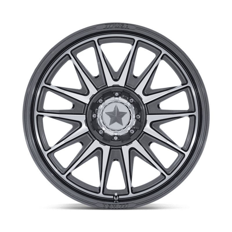 MSA Offroad | M55 COMMANDER UTV 20x7.0 ET0 - PLATINUM W/ MACHINED FACE