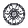 MSA Offroad | M55 COMMANDER UTV 20x7.0 ET0 - PLATINUM W/ MACHINED FACE