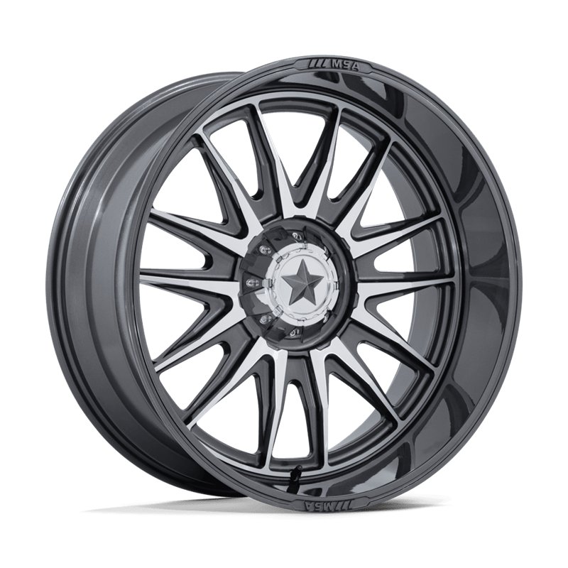 MSA Offroad | M55 COMMANDER UTV 24x10.0 ET-25 - PLATINUM W/ MACHINED FACE