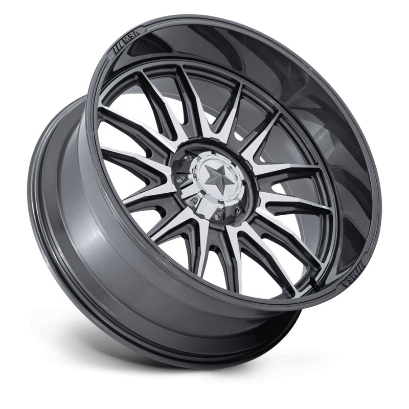 MSA Offroad | M55 COMMANDER UTV 24x10.0 ET-25 - PLATINUM W/ MACHINED FACE