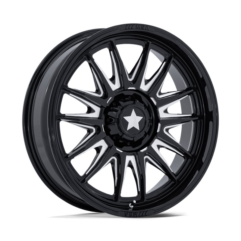 MSA Offroad | M55 COMMANDER UTV 20x7.0 ET0 - GLOSS BLACK MILLED