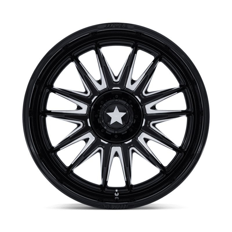 MSA Offroad | M55 COMMANDER UTV 24x10.0 ET-25 - GLOSS BLACK MILLED