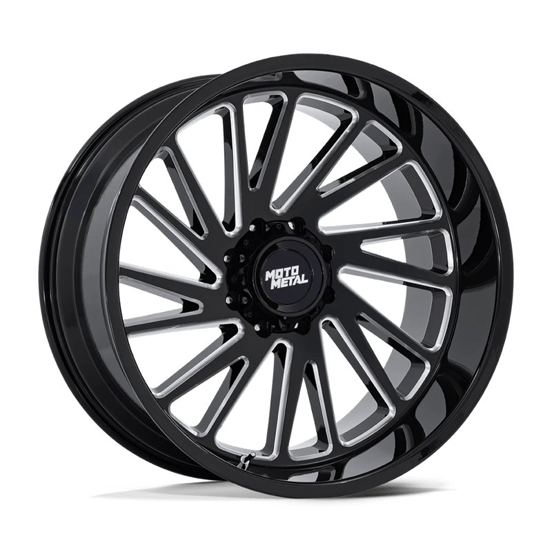 Moto Metal | MO811 COMBAT 22x12.0 ET-44 - GLOSS BLACK MILLED