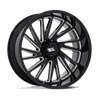 Moto Metal | MO811 COMBAT 22x12.0 ET-44 - GLOSS BLACK MILLED