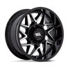 Moto Metal | MO812 TURBINE 20x9.0 ET20 - GLOSS BLACK W/ MACHINED FACE