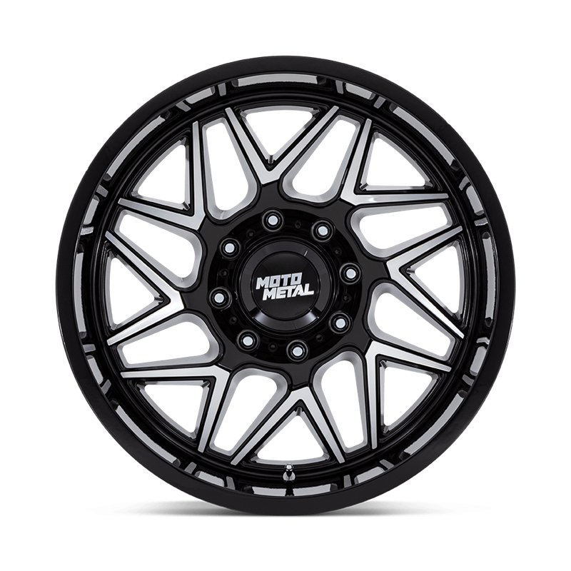 Moto Metal | MO812 TURBINE 20x9.0 ET20 - GLOSS BLACK W/ MACHINED FACE