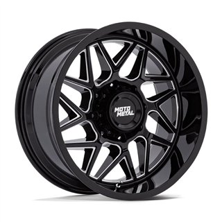 Moto Metal | MO812 TURBINE 20x10.0 ET-18 - GLOSS BLACK MILLED