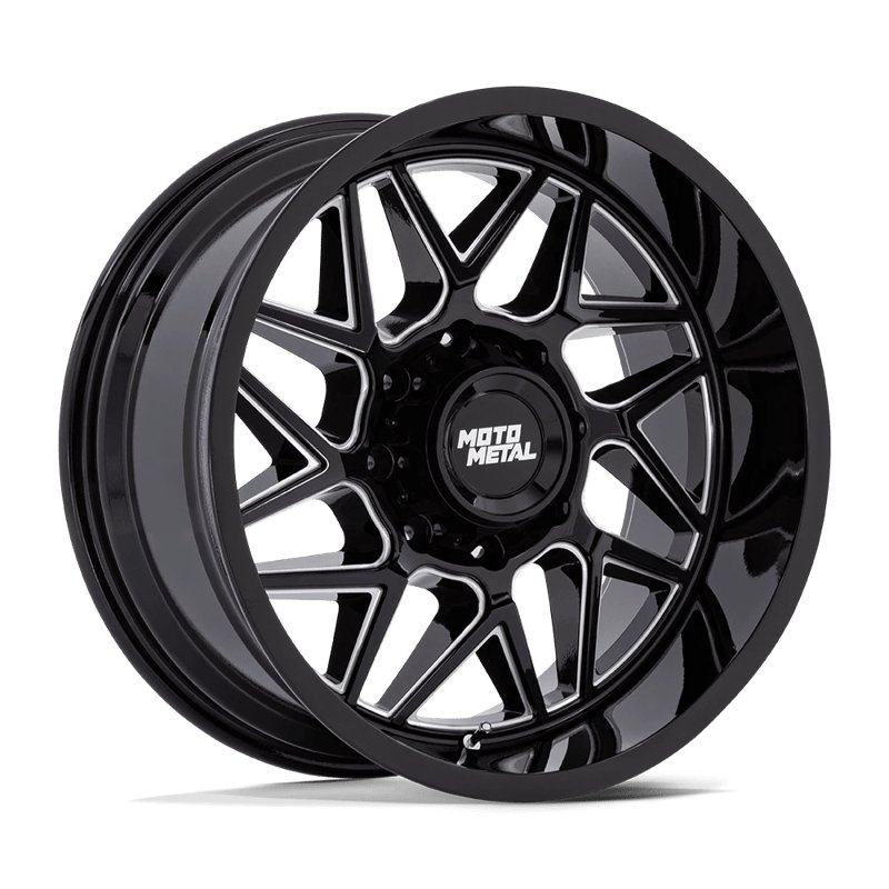 Moto Metal | MO812 TURBINE 20x10.0 ET-18 - GLOSS BLACK MILLED
