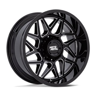 Moto Metal | MO812 TURBINE 20x9.0 ET1 - GLOSS BLACK MILLED