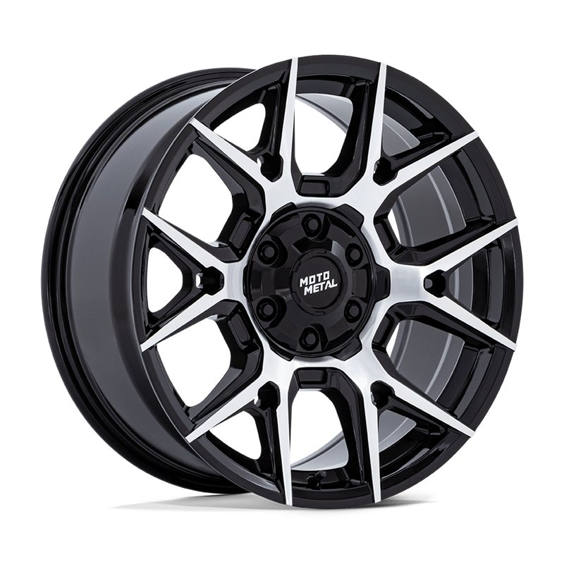 Moto Metal | MO813 MASON 17x8.5 ET0 - GLOSS BLACK W/ MACHINED FACE