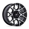 Moto Metal | MO813 MASON 17x8.5 ET0 - GLOSS BLACK W/ MACHINED FACE