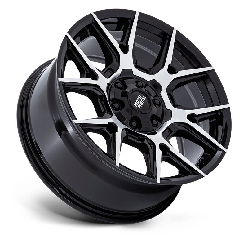 Moto Metal | MO813 MASON 17x8.5 ET0 - GLOSS BLACK W/ MACHINED FACE