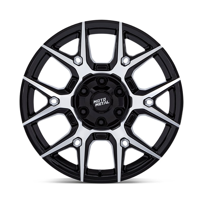 Moto Metal | MO813 MASON 17x8.5 ET0 - GLOSS BLACK W/ MACHINED FACE
