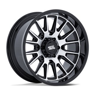 Moto Metal | MO814 TEKTON 20x10.0 ET-18 - GLOSS BLACK W/ MACHINED FACE