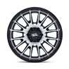 Moto Metal | MO814 TEKTON 20x10.0 ET-18 - GLOSS BLACK W/ MACHINED FACE