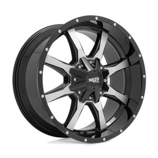 Moto Metal | MO970 20x10.0 ET-24 - GLOSS BLACK W/ MACHINED FACE