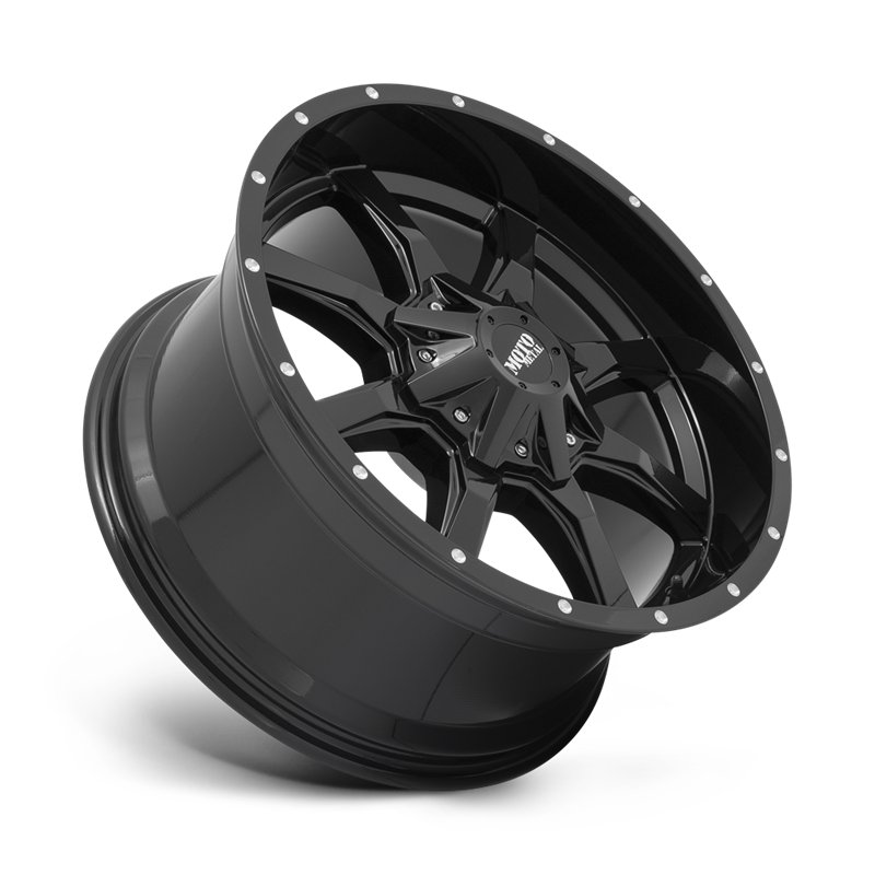 Moto Metal | MO970 18x10.0 ET-24 - GLOSS BLACK W/ MILLED LIP