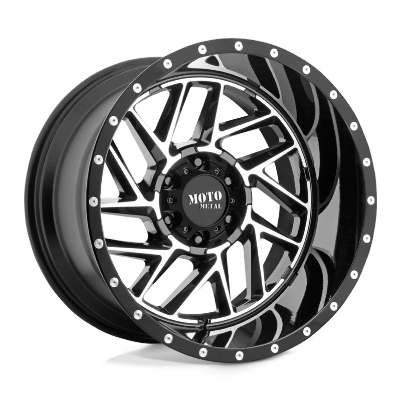 Moto Metal | MO985 BREAKOUT 20x10.0 ET-18 - GLOSS BLACK MACHINED