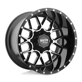 Moto Metal | MO986 SIEGE 20x9.0 ET0 - GLOSS BLACK MACHINED