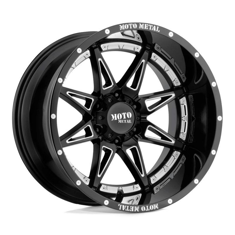 Moto Metal | MO993 HYDRA 20x10.0 ET-18 - GLOSS BLACK MILLED