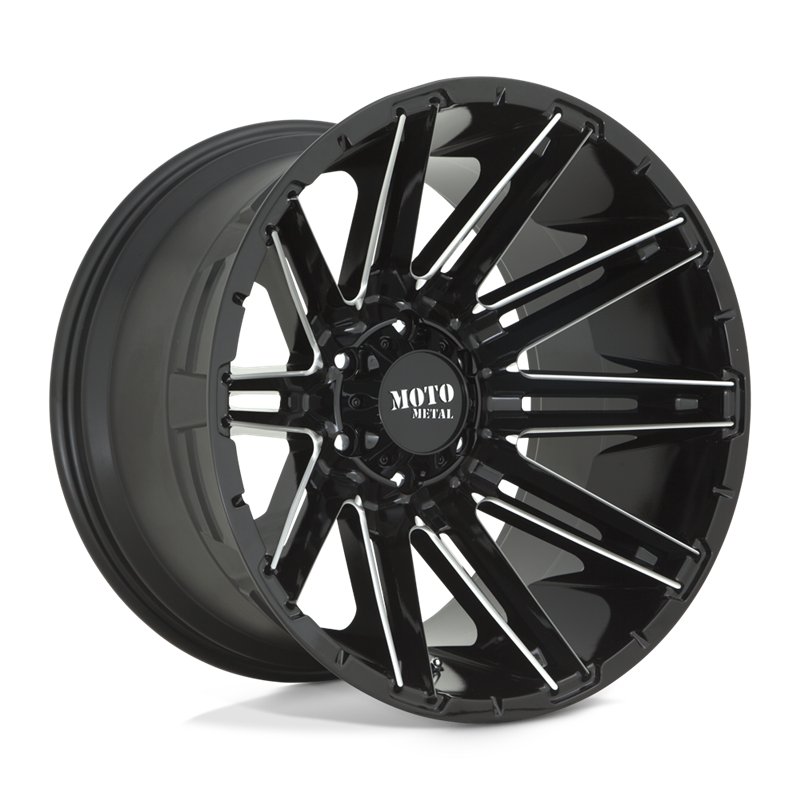 Moto Metal | MO998 KRAKEN 20x9.0 ET0 - GLOSS BLACK MILLED