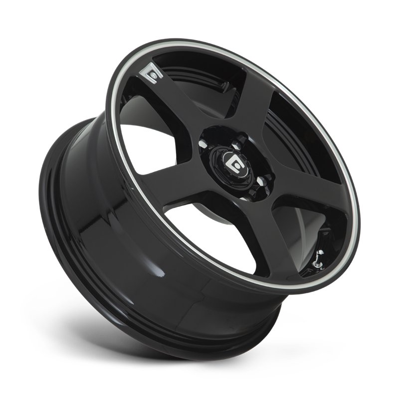 Motegi | MR116 FS5 16x7.0 ET40 - GLOSS BLACK W/ MACHINED FLANGE