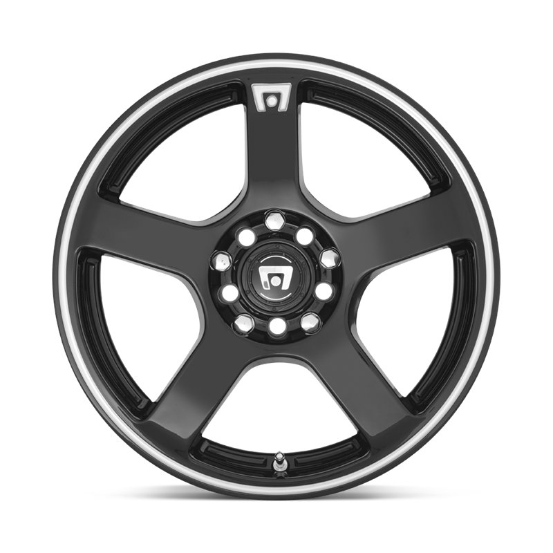 Motegi | MR116 FS5 16x7.0 ET40 - GLOSS BLACK W/ MACHINED FLANGE