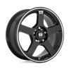 Motegi | MR116 FS5 17x7.0 ET40 - GLOSS BLACK W/ MACHINED FLANGE