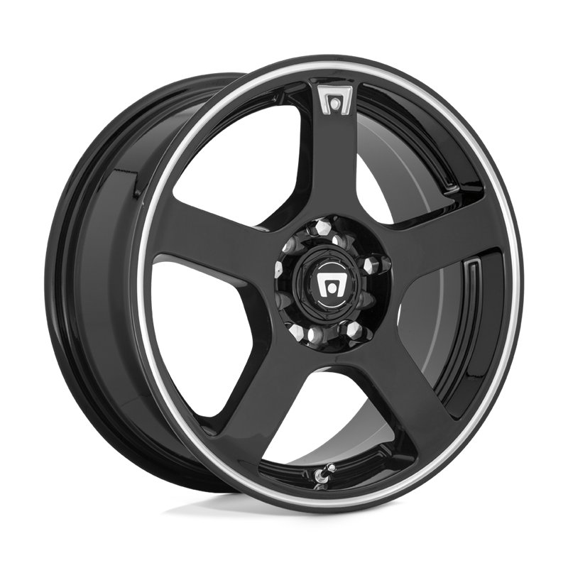Motegi | MR116 FS5 17x7.0 ET40 - GLOSS BLACK W/ MACHINED FLANGE